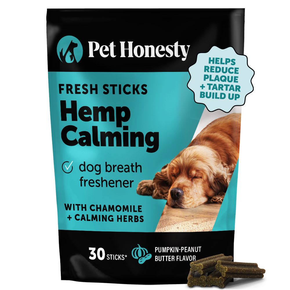Pumpkin Peanut Butter Hemp Calming Fresh Sticks for Dogs | Pet Honesty