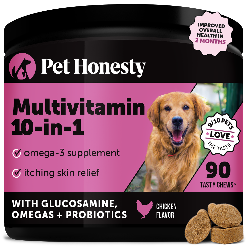 Multivitamin 10 in 1 for Dogs Chicken Flavor Pet Honesty