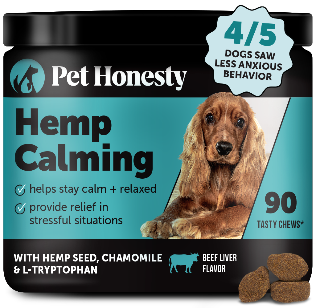 Beef Liver Flavor Hemp Calming Chews for Dogs | Pet Honesty