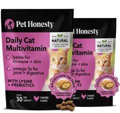 Dual Texture Multivitamin for Cats 2-Pack (Chicken Flavor)