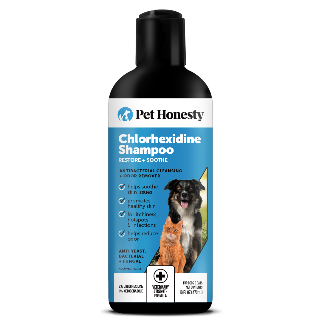 Chlorhexidine Shampoo for Dogs & Cats - Cleansing & Odor Control