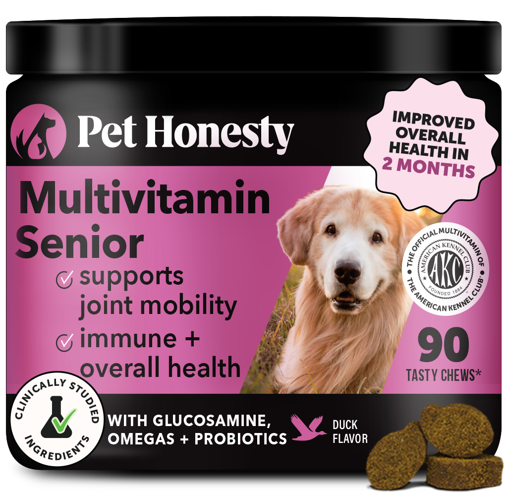 Senior Dog Multivitamin Chews With Glucosamine Pet Honesty