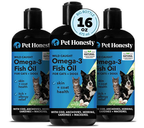Omega 3 Fish Oil 3 Pack 48 Ounce Pet Honesty