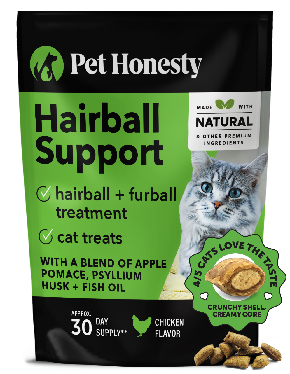 Cat Hairball Supplement Chicken Flavor Pet Honesty