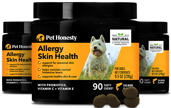 Allergy Skin Health 3 Pack Salmon Flavor Pet Honesty