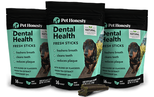 Dental Health Fresh Sticks 3-Pack (Mint Flavor) 3-Packs PetHonesty 