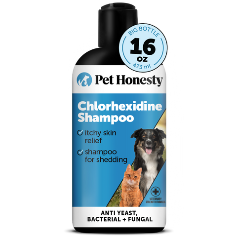 Chlorhexidine Shampoo for Dogs Cats Cleansing Odor Control