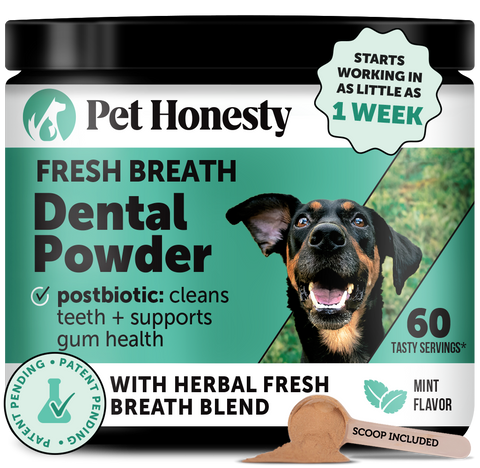 Fresh Breath Dental Powder for Dogs (60 servings) | Pet Honesty