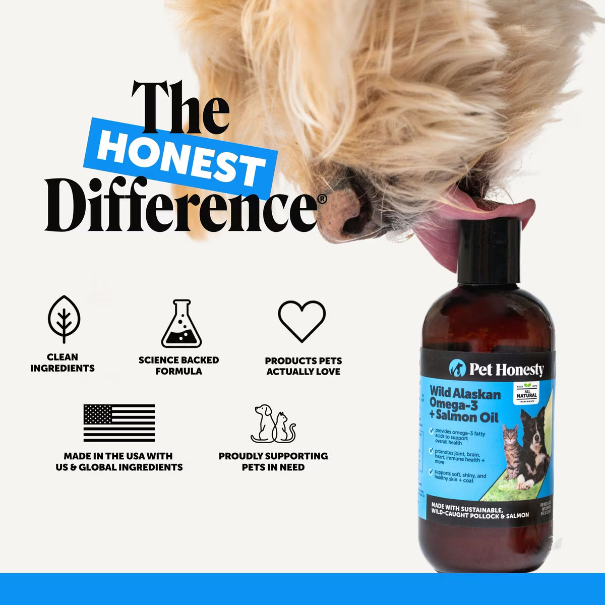 Wild Alaskan Omega-3 & Salmon Oil for Dogs and Cats, 32oz