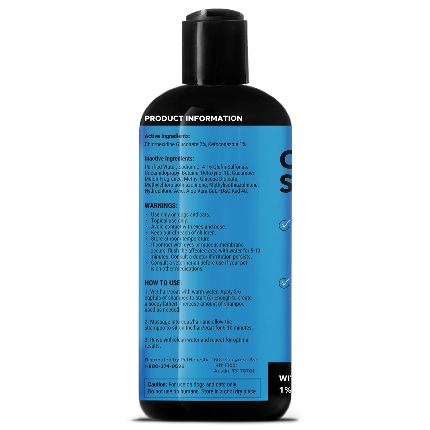 Chlorhexidine Shampoo single PetHonesty
