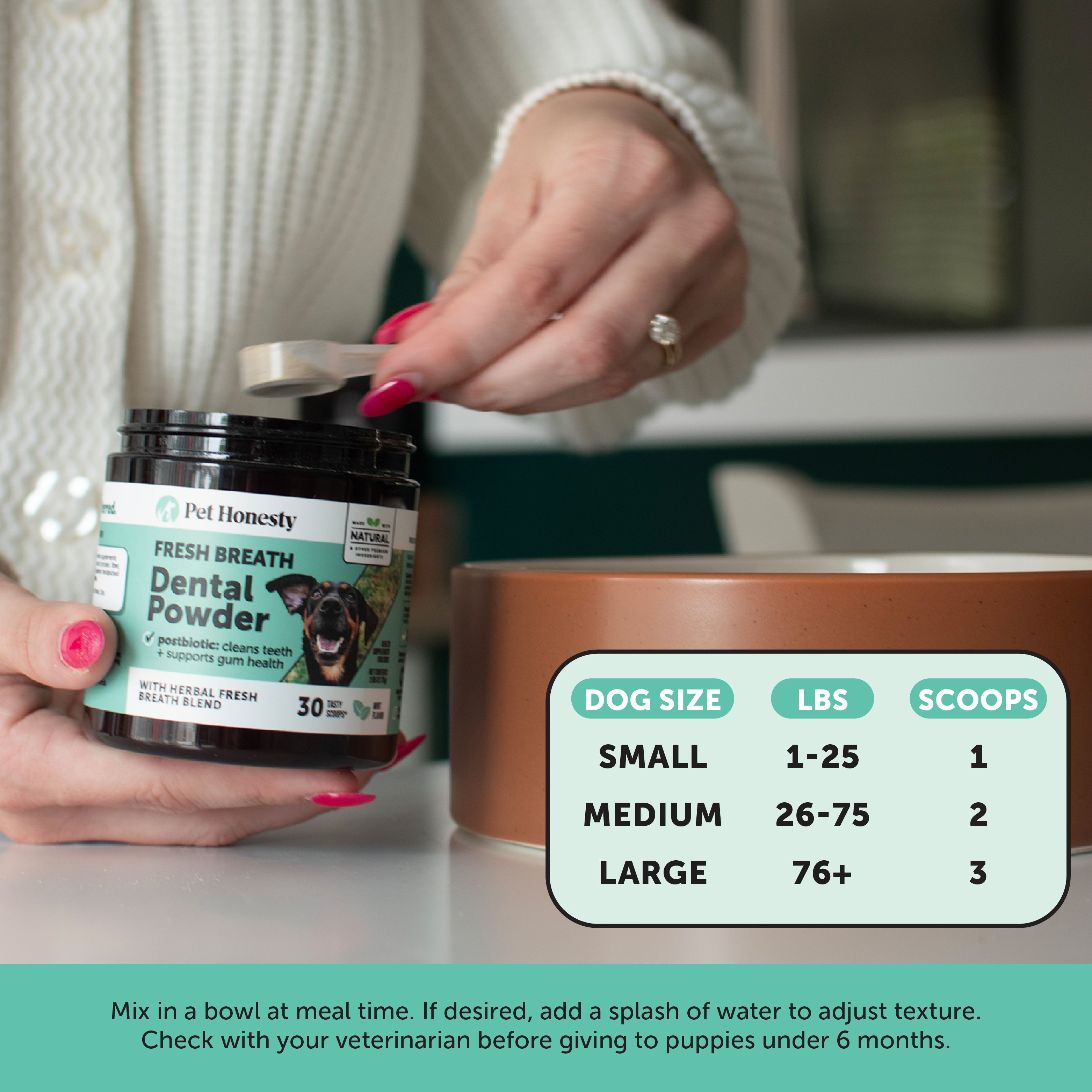 Fresh Breath Dental Powder for Dogs (30 servings)