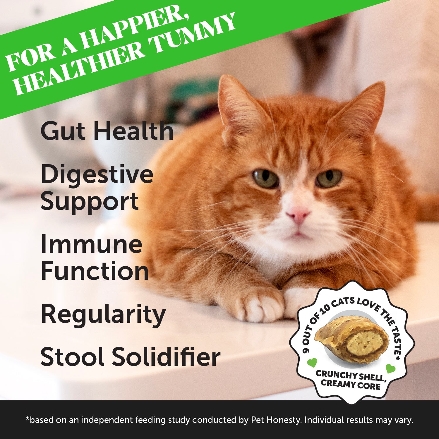 Dual Texture Probiotics Gut + Immune Health Supplement for Cats 3-Pack (Chicken Flavor)