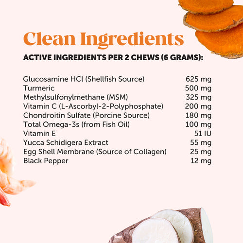 Hip + Joint Health 3Pack Hickory Bacon Flavor Pet Honesty