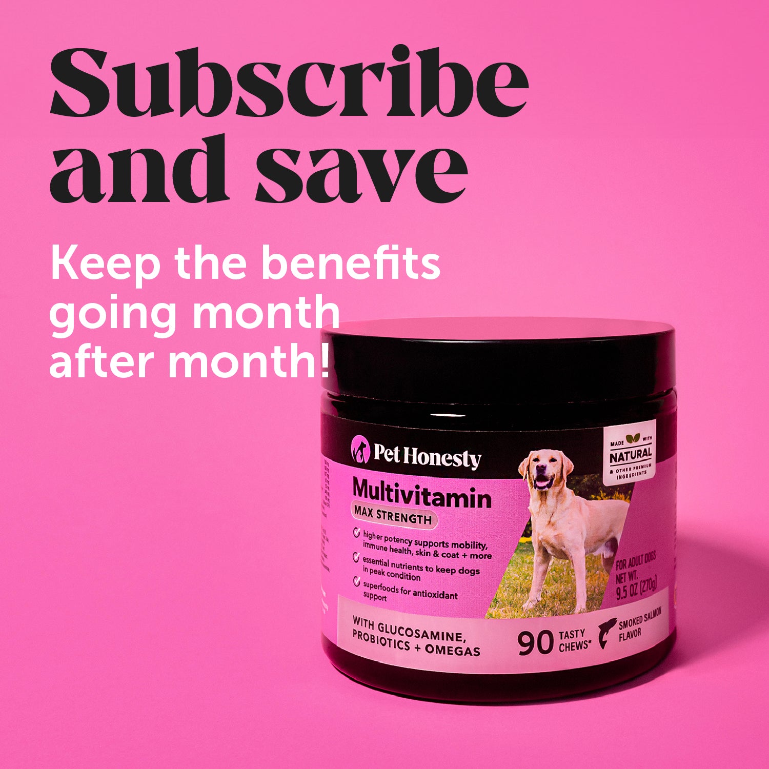 Multivitamin Max Strength 3-Pack (Salmon Flavor)