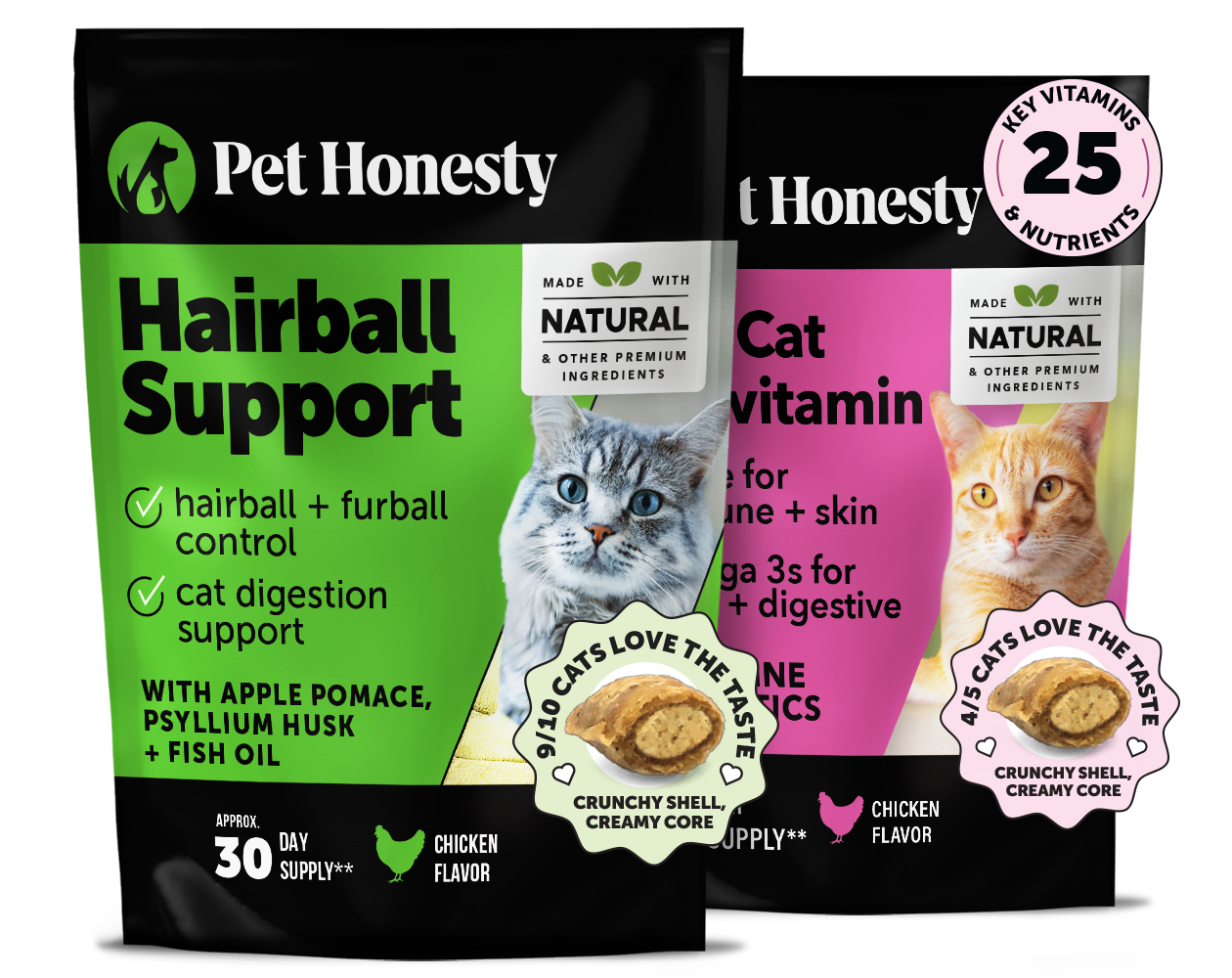 Cat Hairball + Multivitamin Bundle