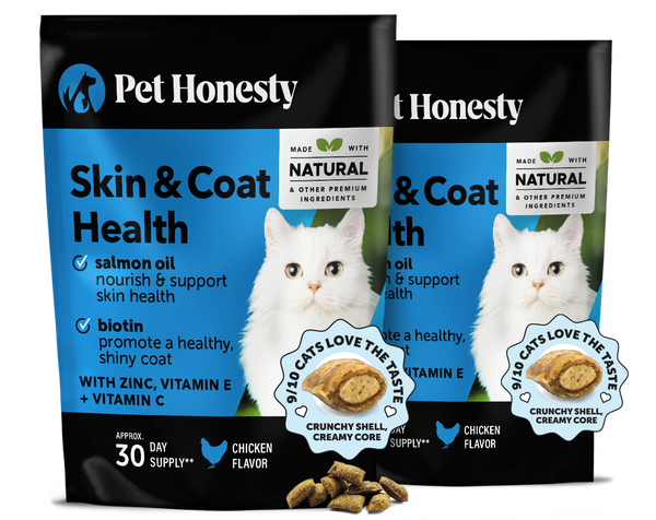 Skin & Coat Health for Cats (2-Pack Chicken Flavor) | Pet Honesty