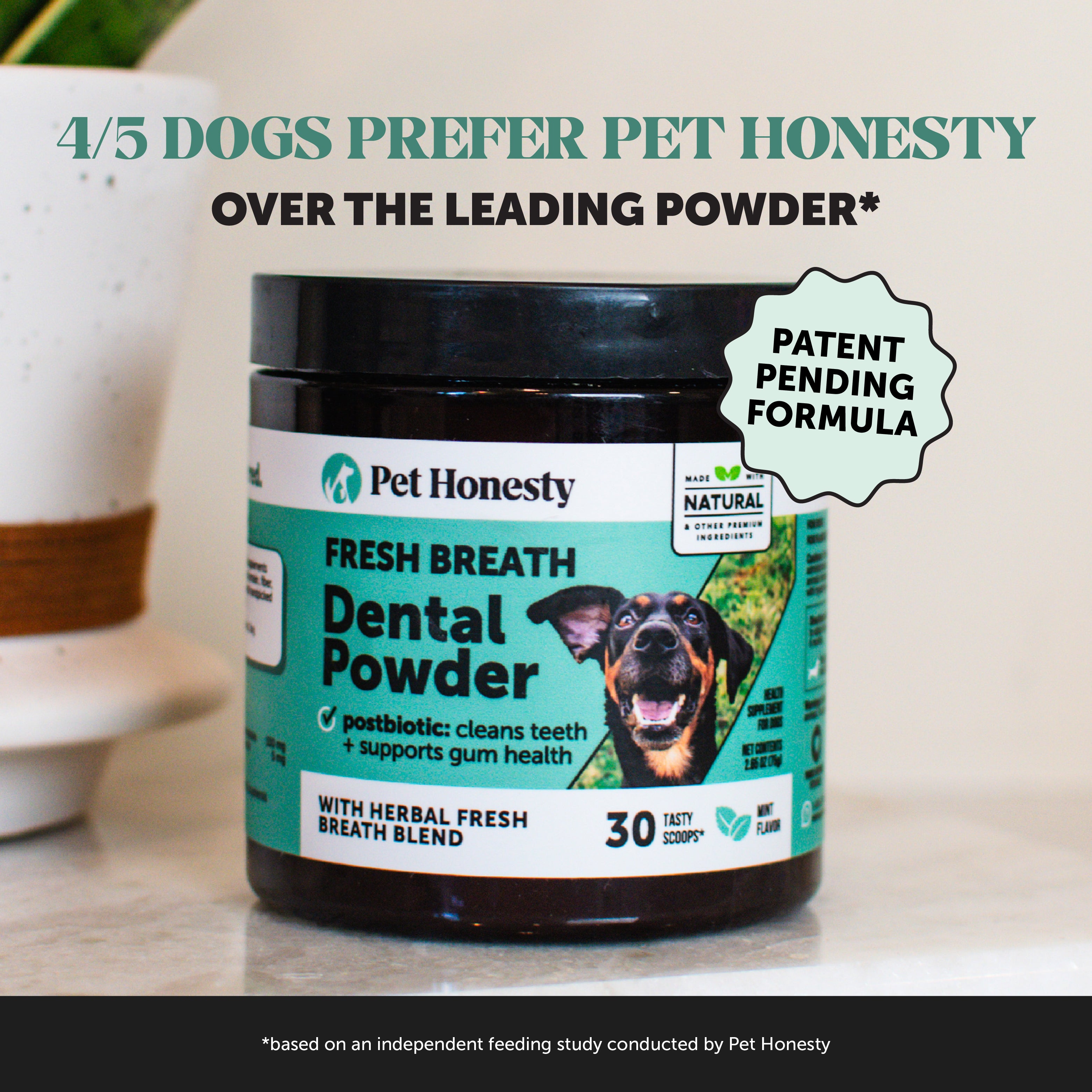 Fresh Breath Dental Powder for Dogs (30 servings)