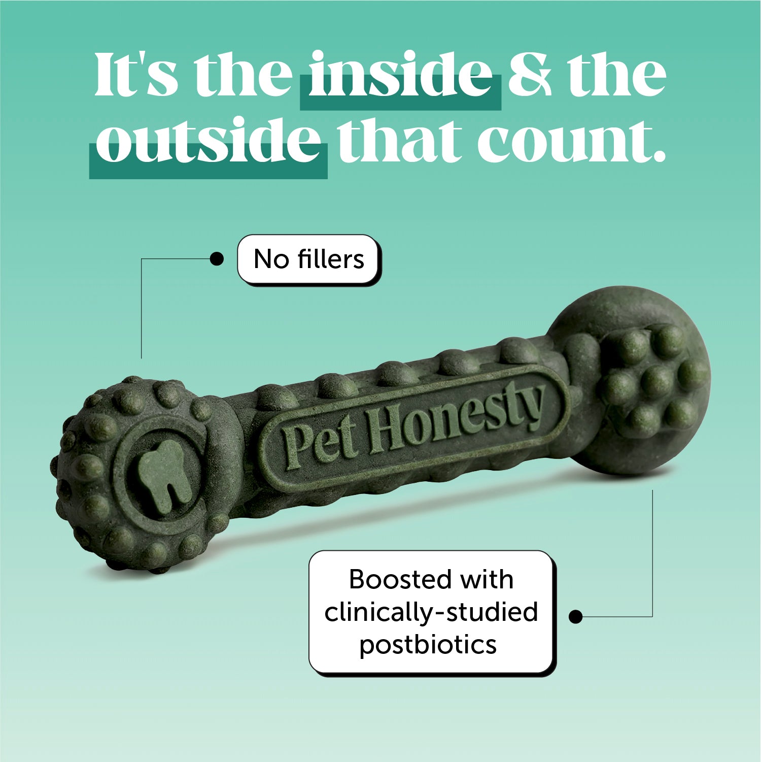 Brush Buddies All-Natural + Long Lasting Dental Treats for Medium Sized Dogs - 15 Count