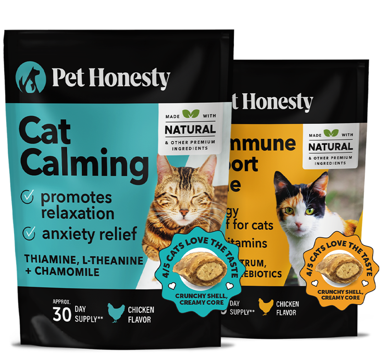 Cat Calming + Immune Support Lysine Bundle (Chicken Flavor)