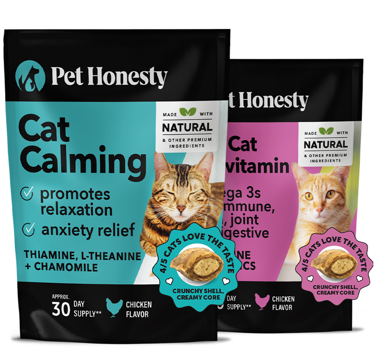 Cat Calming + Multivitamin Bundle (Chicken Flavor)