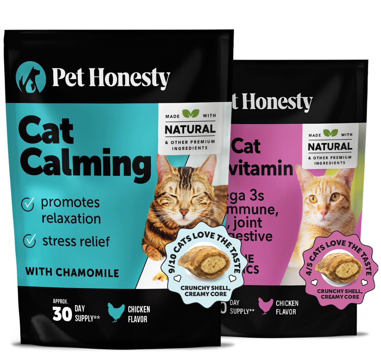 Cat Calming + Multivitamin Bundle (Chicken Flavor)