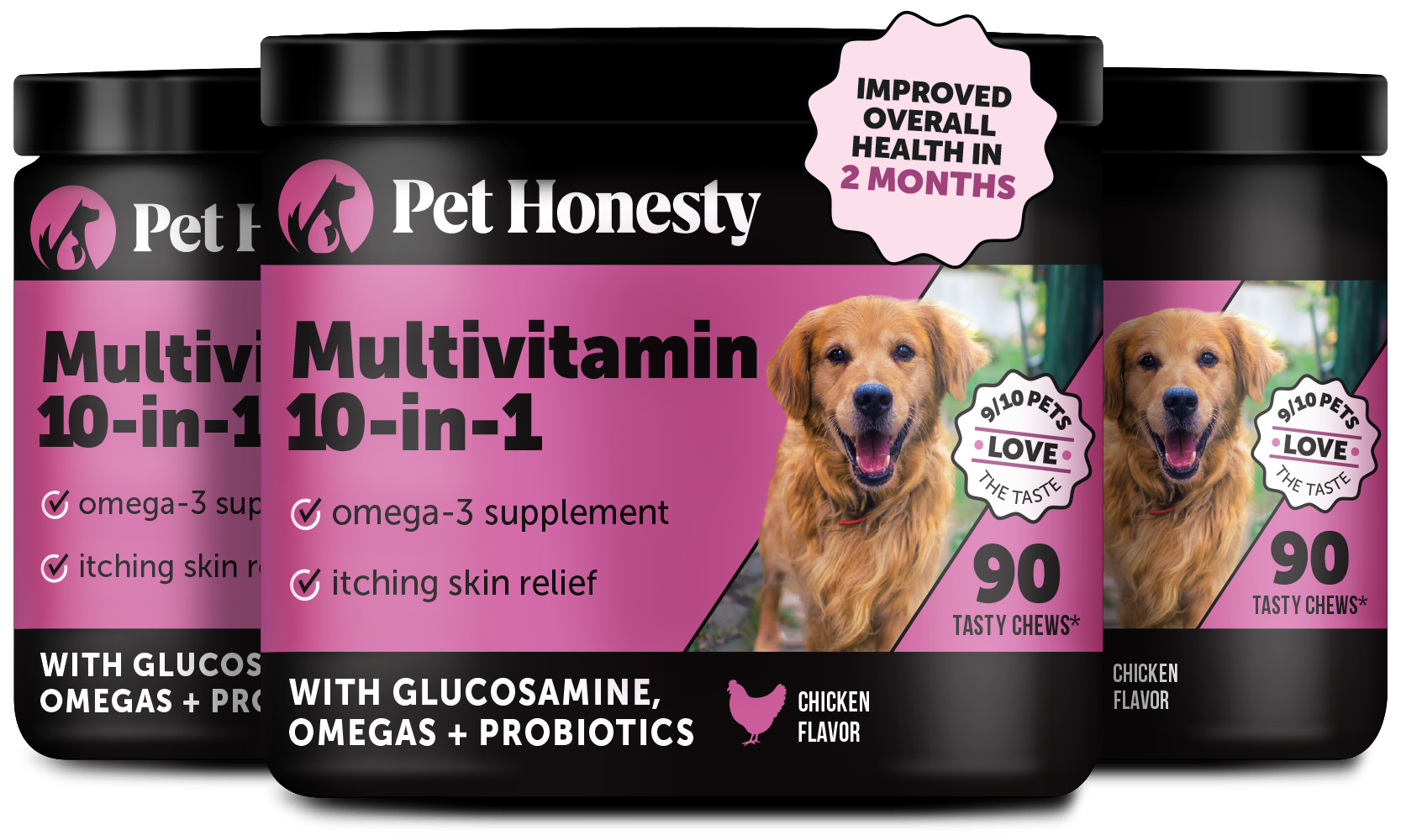Multivitamin 10-in-1 3-Pack (Chicken Flavor)