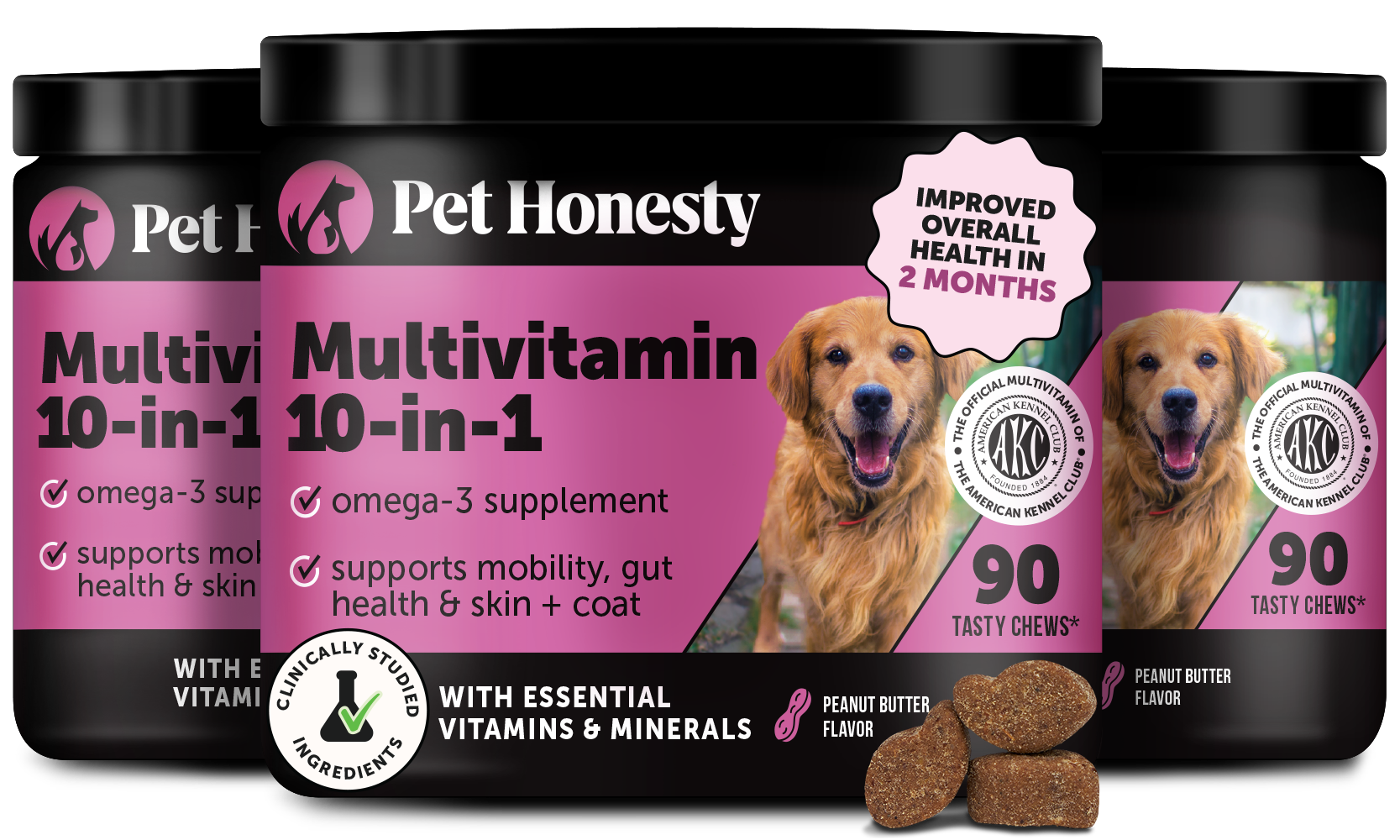Multivitamin 10-in-1 3-Pack (Peanut Butter Flavor)