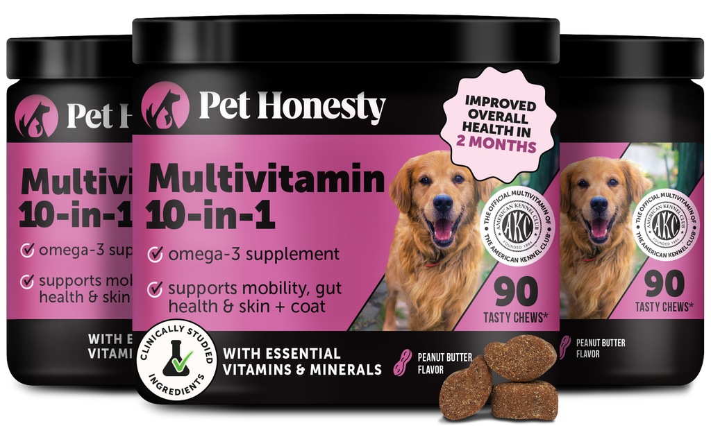 Peanut Butter Flavor Multivitamin Chews for Dogs (3 Pack) | Pet