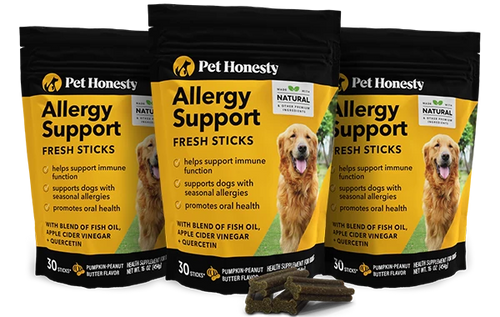 Allergy Support Fresh Sticks (Pumpkin-Peanut Butter Flavor) 3-Pack PetHonesty