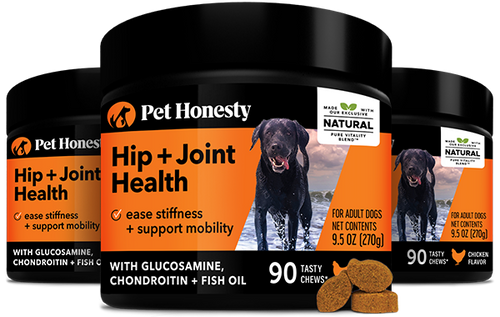 Hip and joint sales support for dogs