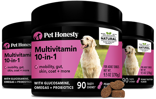 Multivitamin 10-in-1 3-Pack (Peanut Butter Flavor) 3-Packs PetHonesty