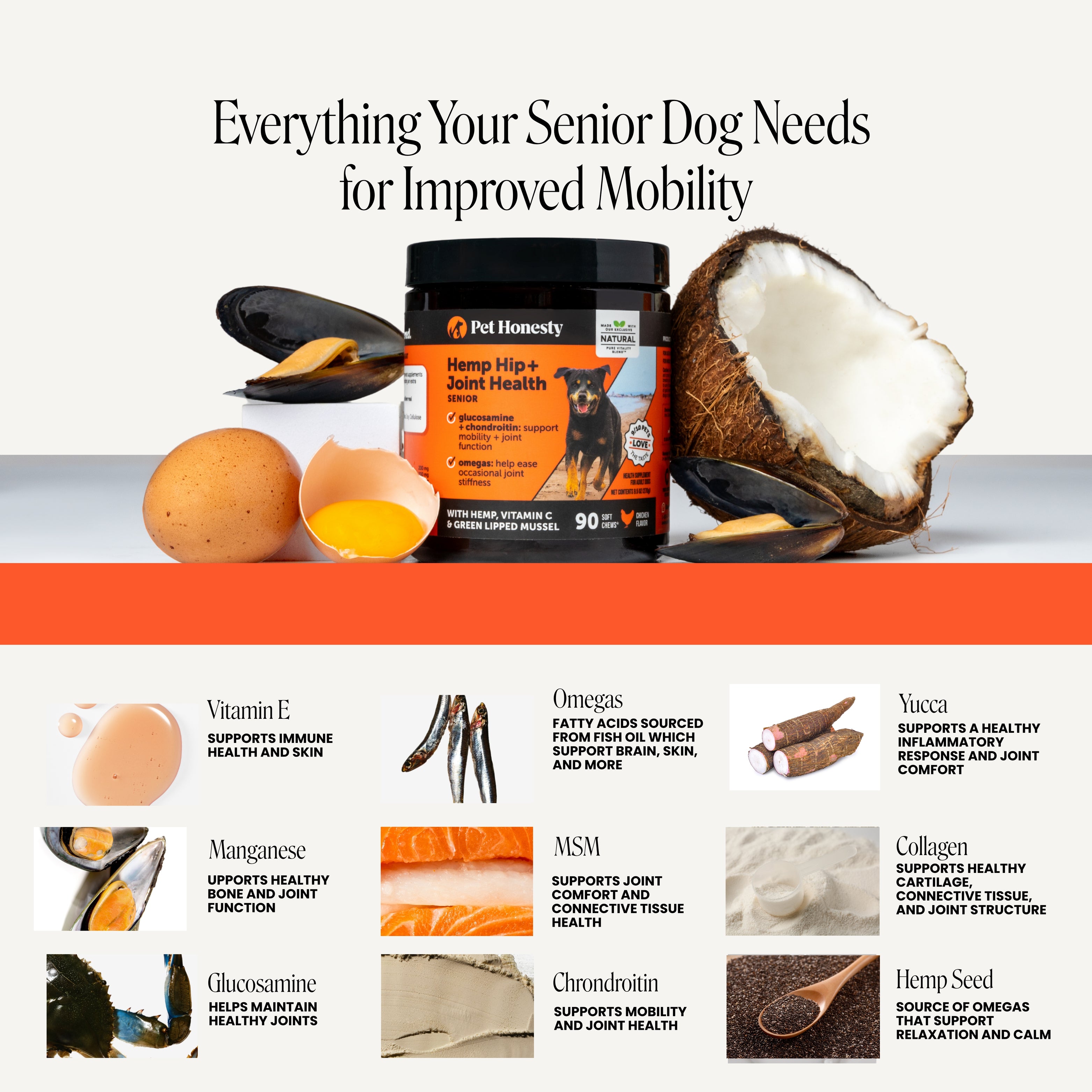Hemp Hip + Joint Health Senior (Chicken Flavor)