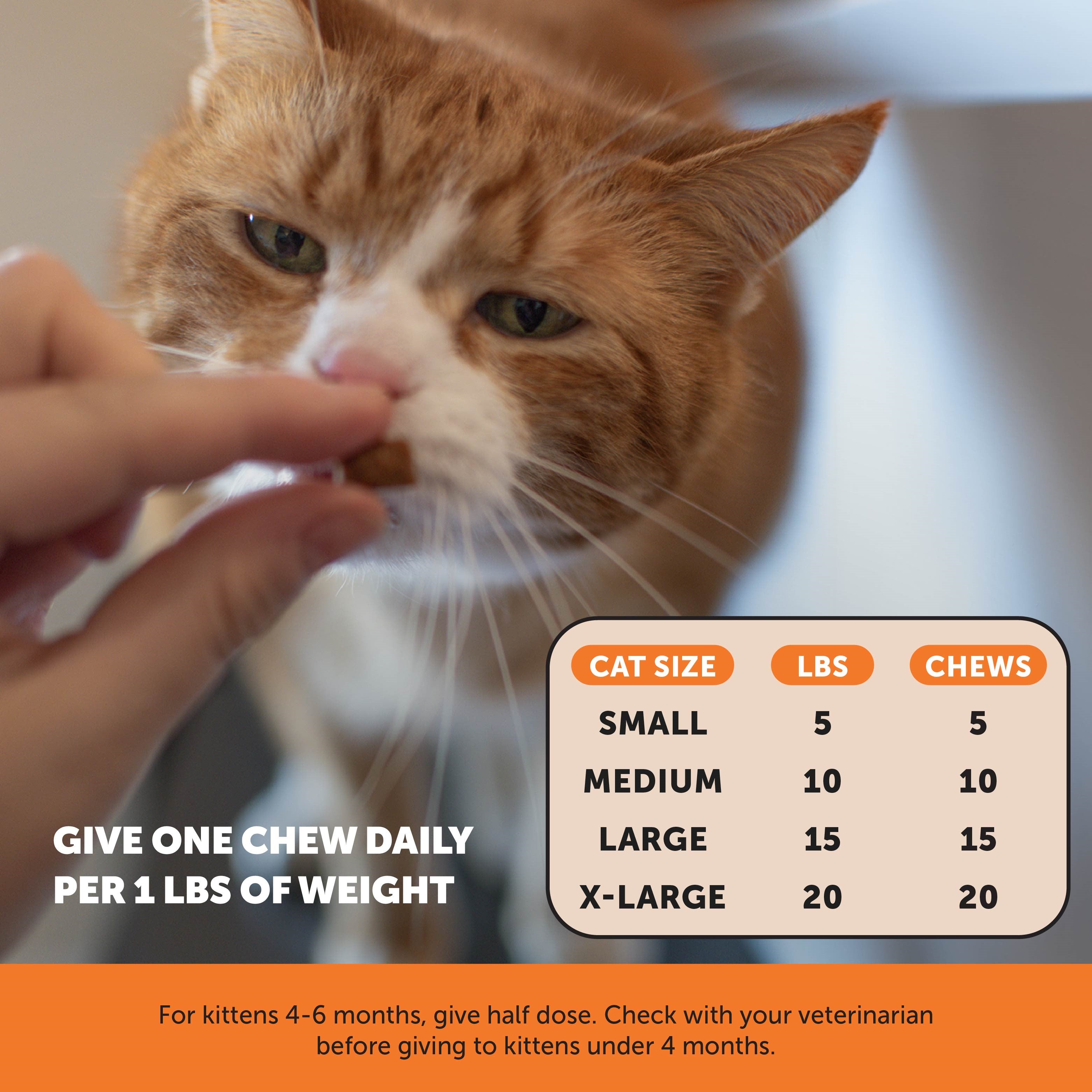 Dual Texture Hip & Joint Supplement for Cats 3-Pack (Chicken Flavor)