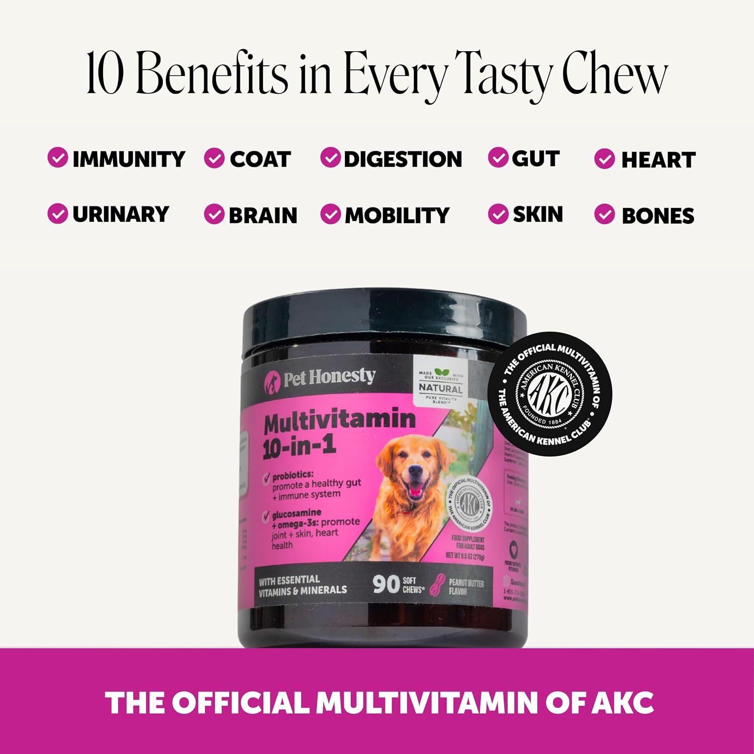 Multivitamin 10-in-1 Chews for Dogs (Chicken Flavor)