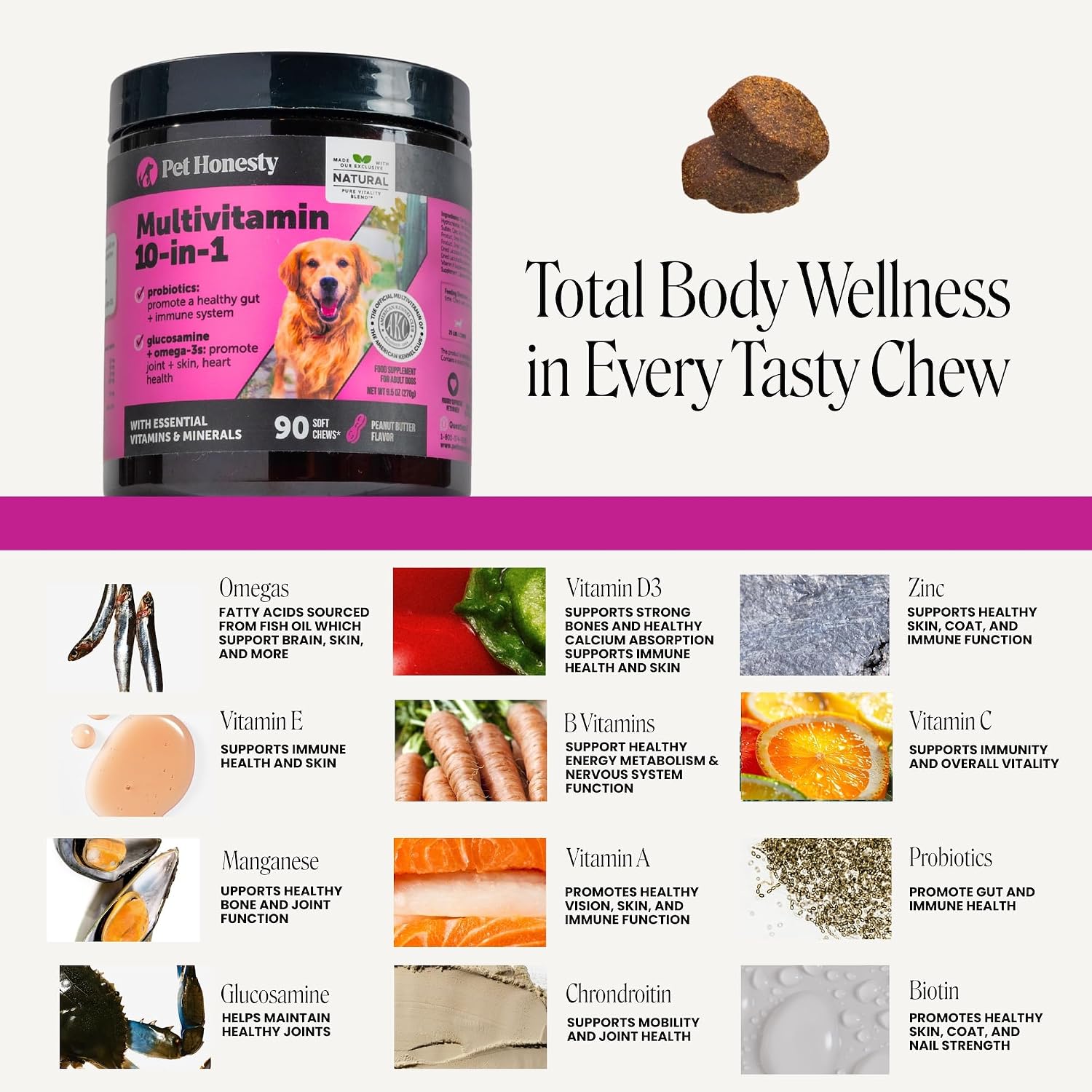 Multivitamin 10-in-1 Chews for Dogs (Chicken Flavor)