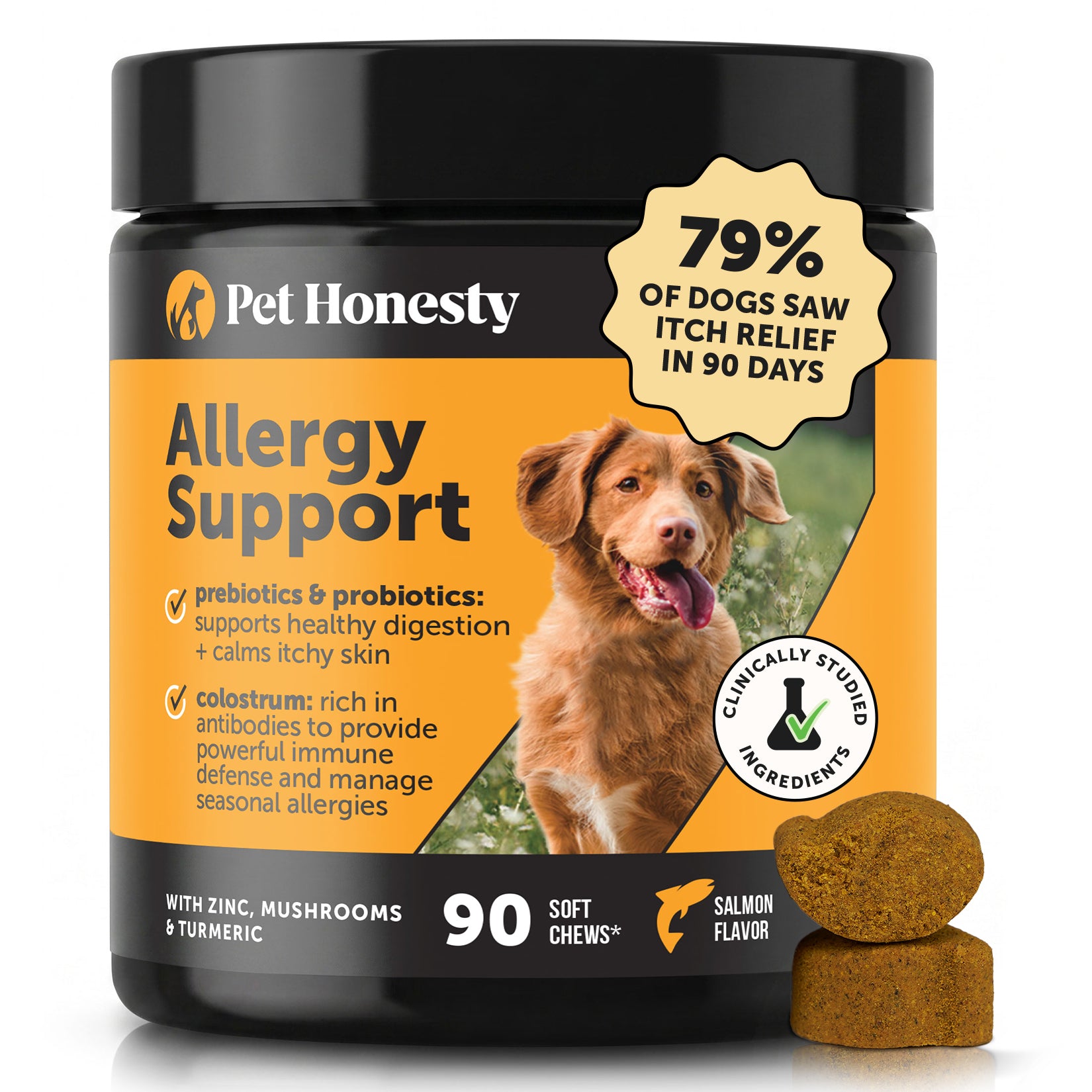 Allergy Support Chews for Dogs (Salmon Flavor)