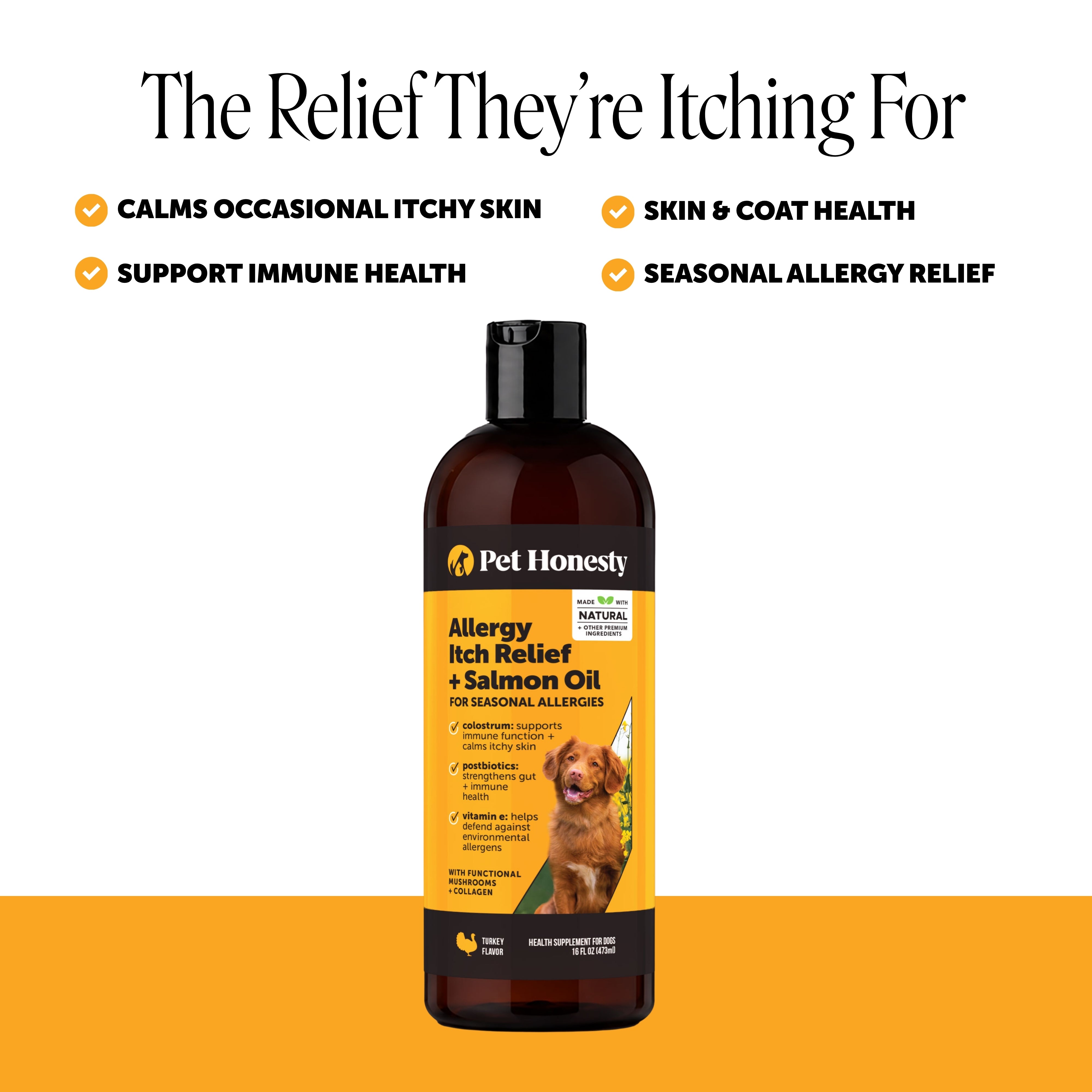 Allergy Itch Relief + Salmon Oil (16 Ounce)