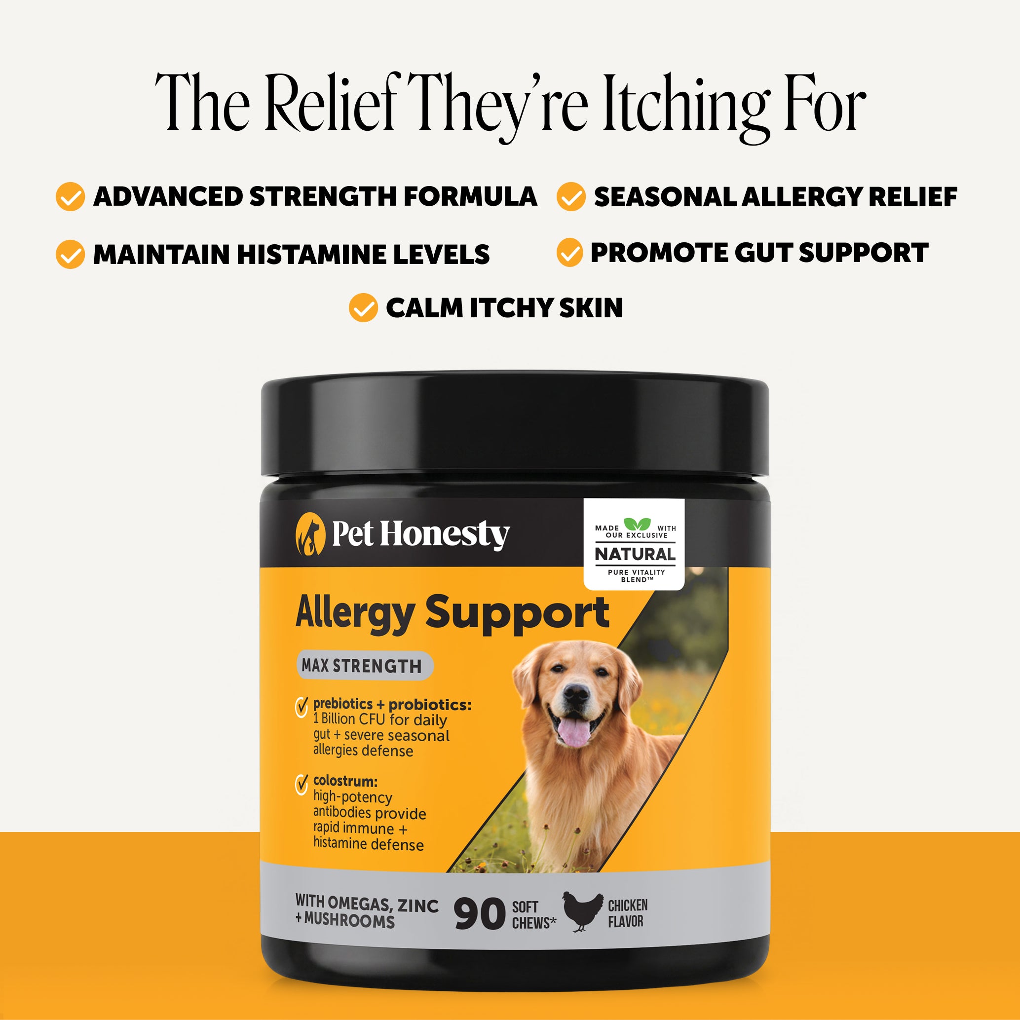 Allergy Support Max Strength for Dogs (Chicken Flavor)
