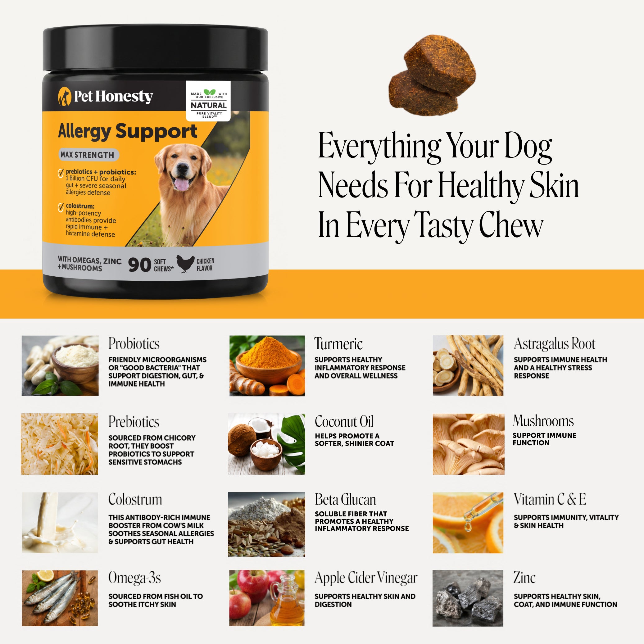 Allergy Support Max Strength for Dogs (Chicken Flavor)