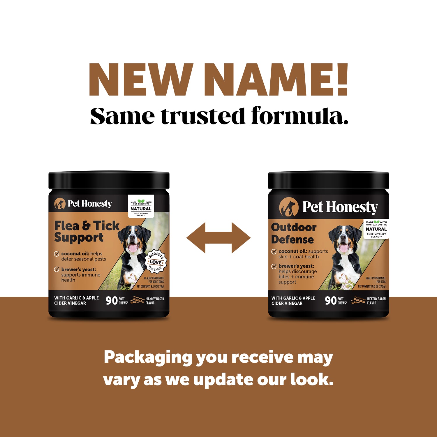 Flea + Tick Support for Dogs (Bacon Flavor)