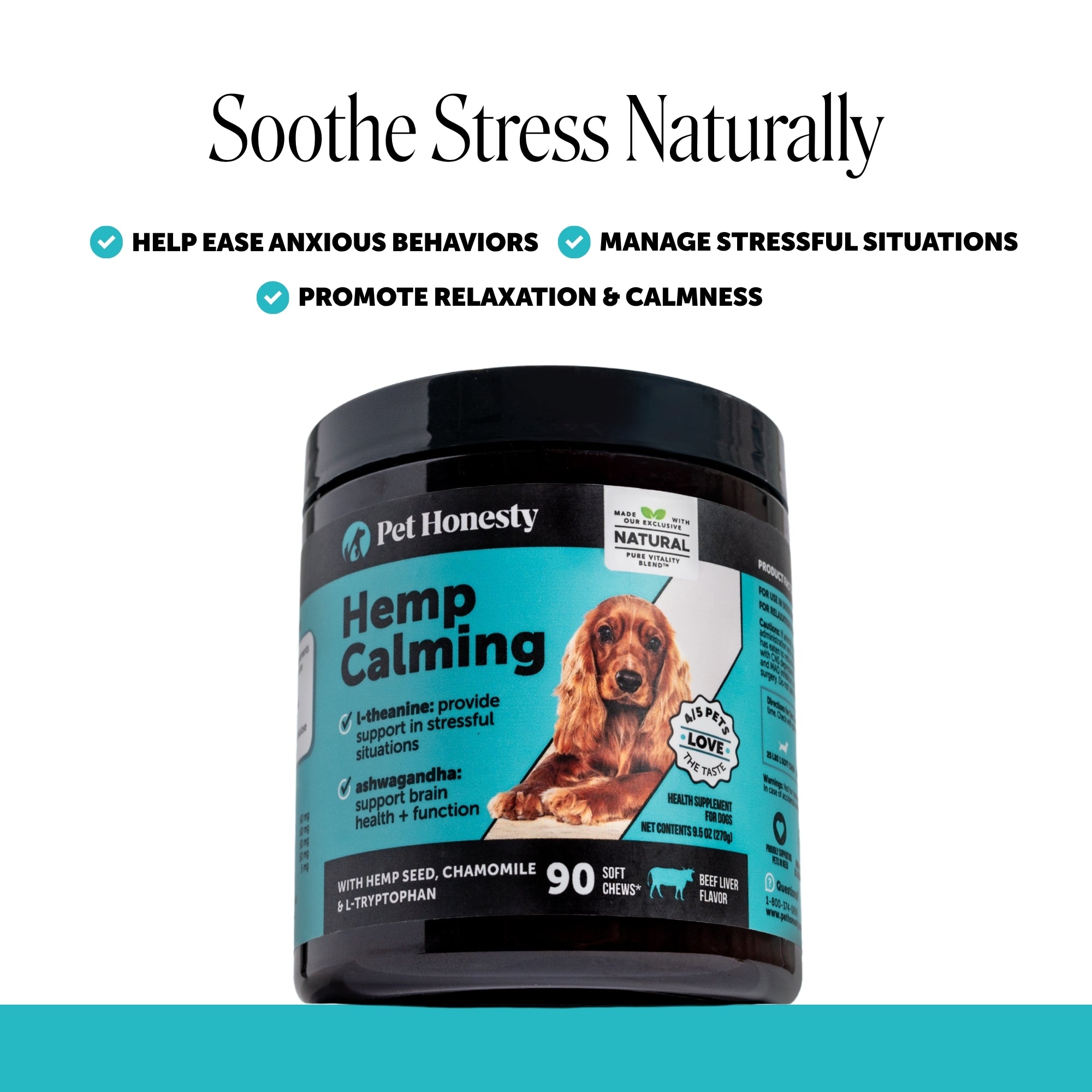 Hemp Calming Chews for Dogs (Beef Liver Flavor)
