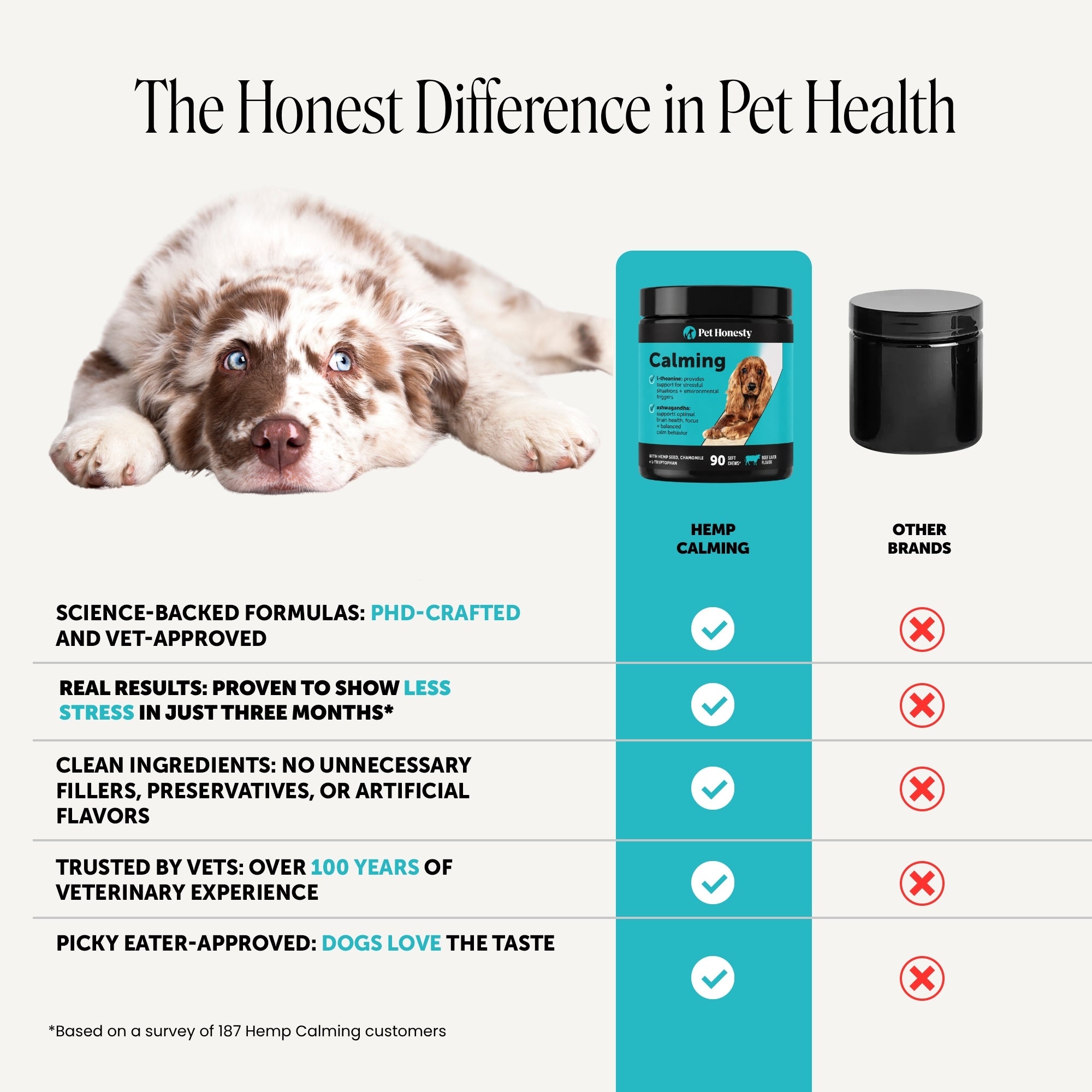 Hemp Calming Chews for Dogs (Beef Liver Flavor)