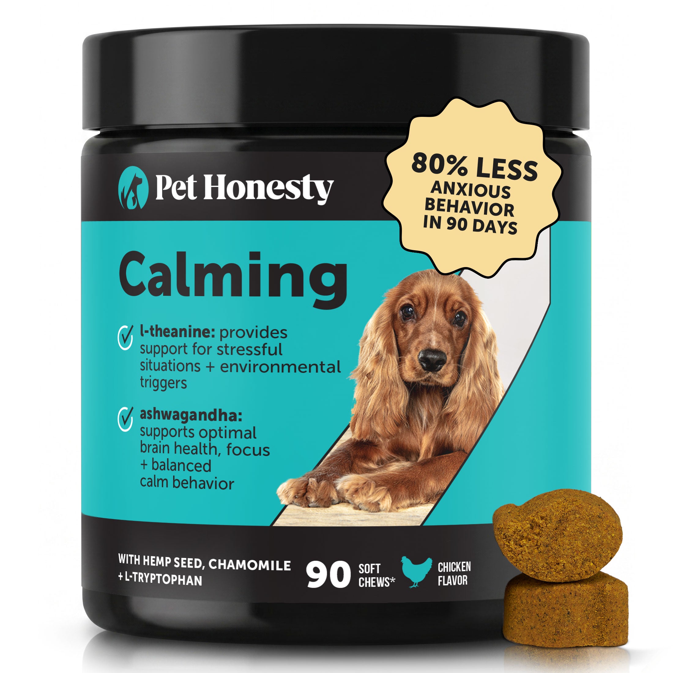 Hemp Calming Chews for Dogs (Chicken Flavor)