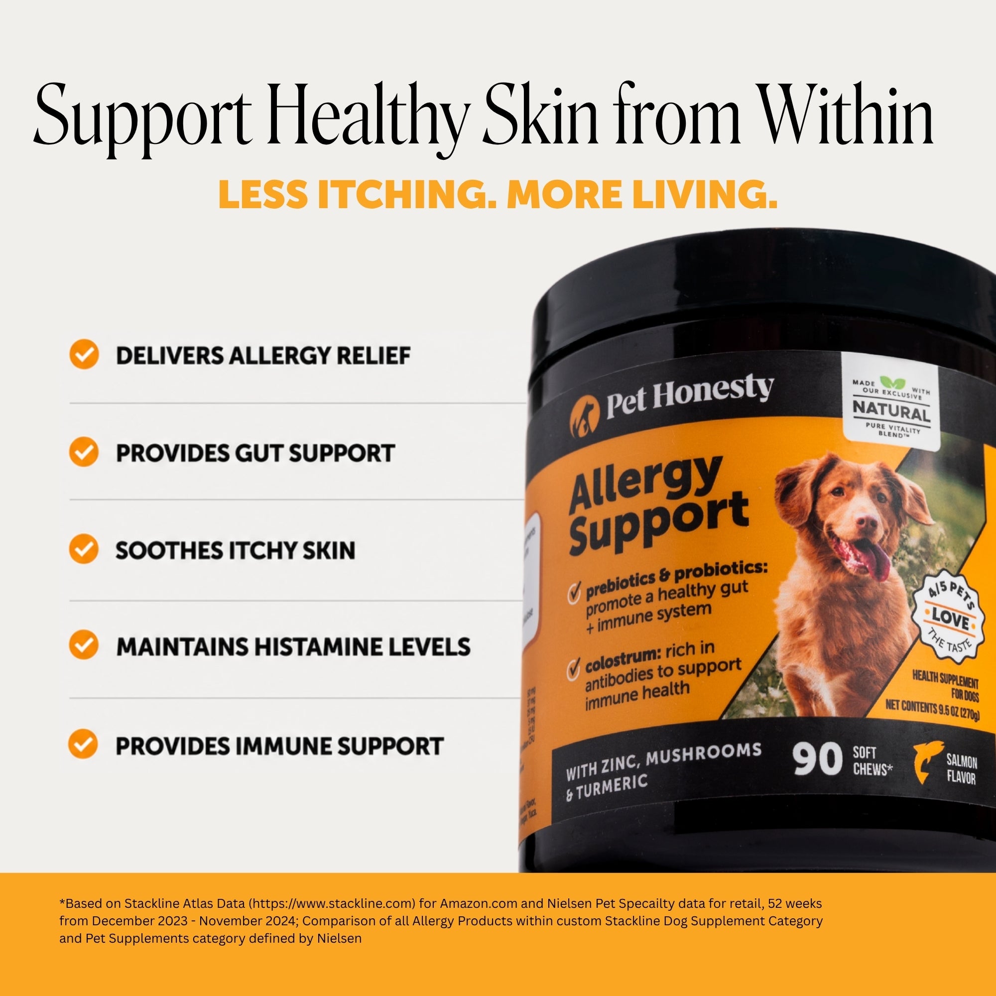 Allergy Support Chews for Dogs (Salmon Flavor)