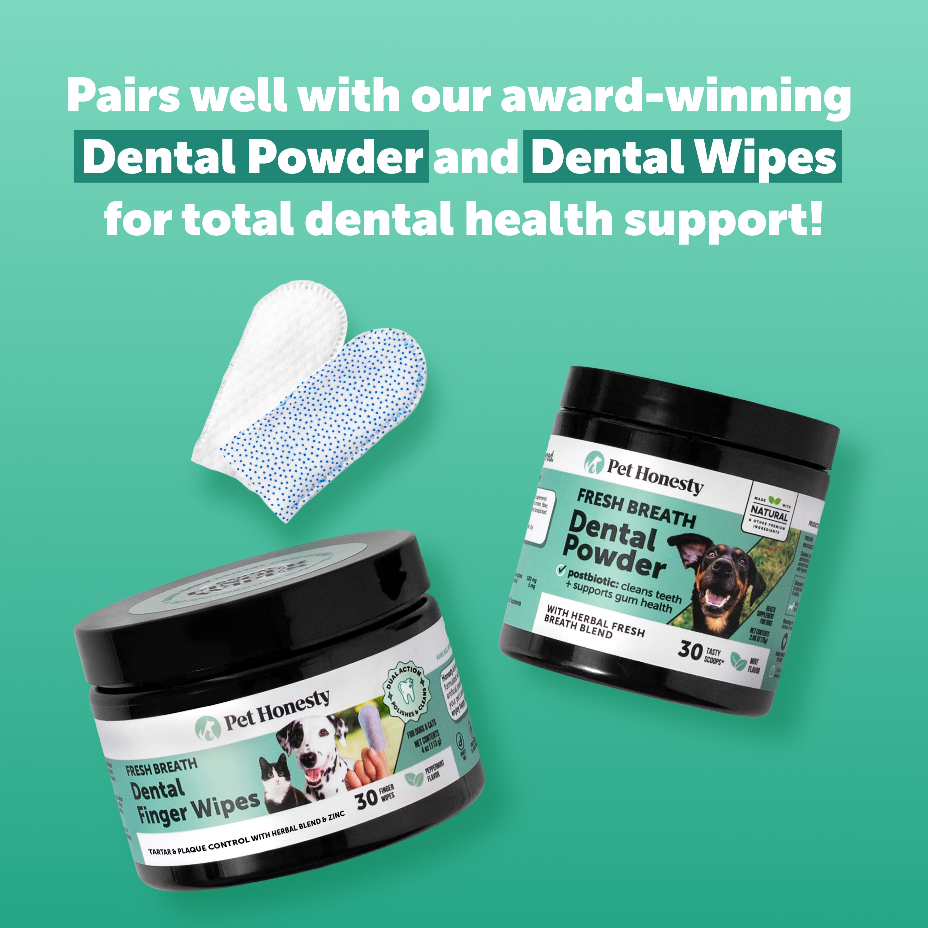 Brush Buddies All-Natural + Long Lasting Dental Treats for Medium Sized Dogs - 15 Count