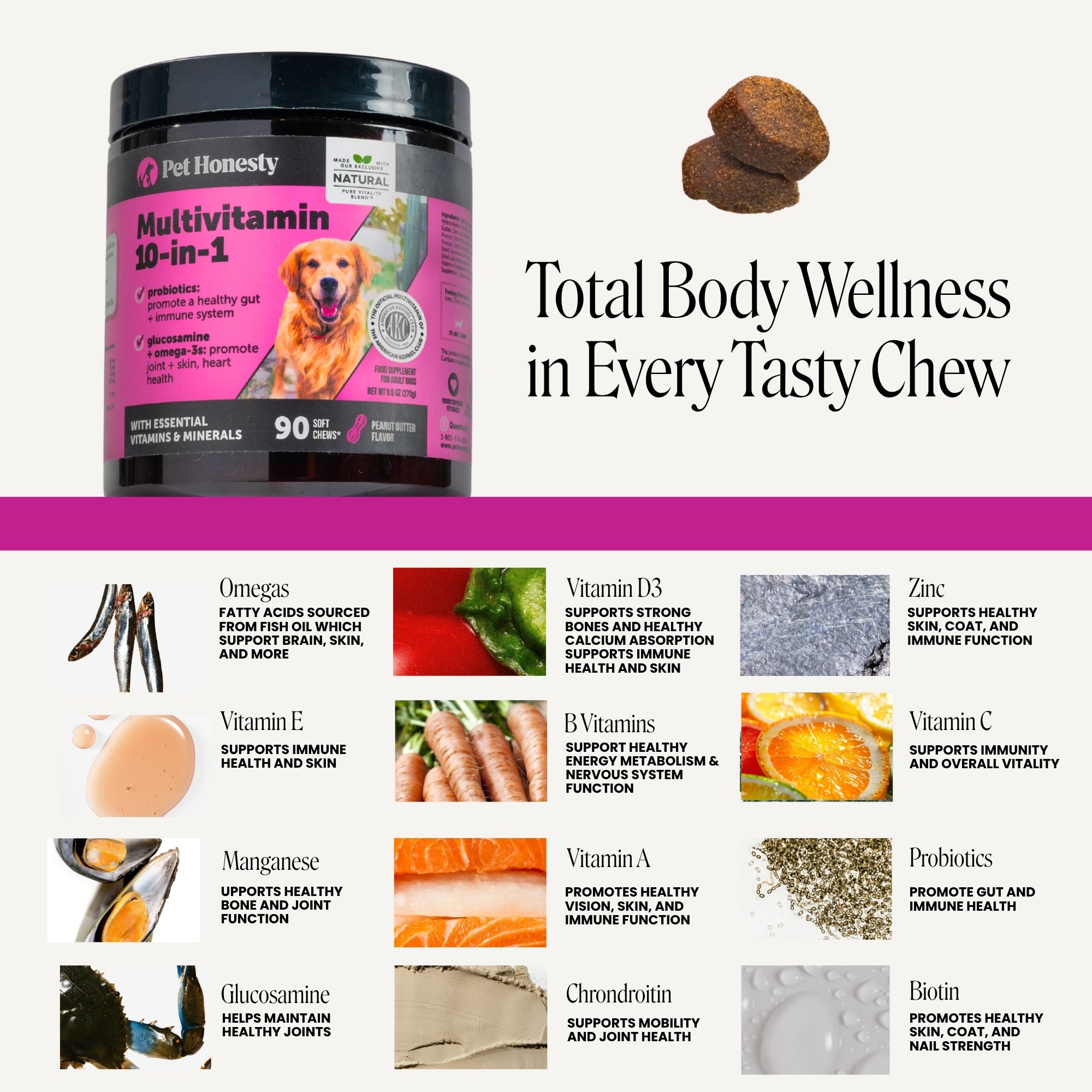 Multivitamin 10-in-1 (Peanut Butter Flavor)