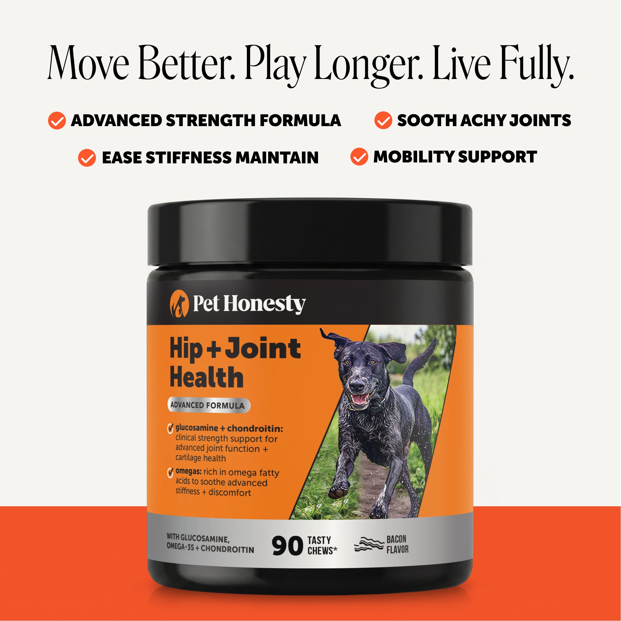 Hip + Joint Health Max Strength (Bacon Flavor)