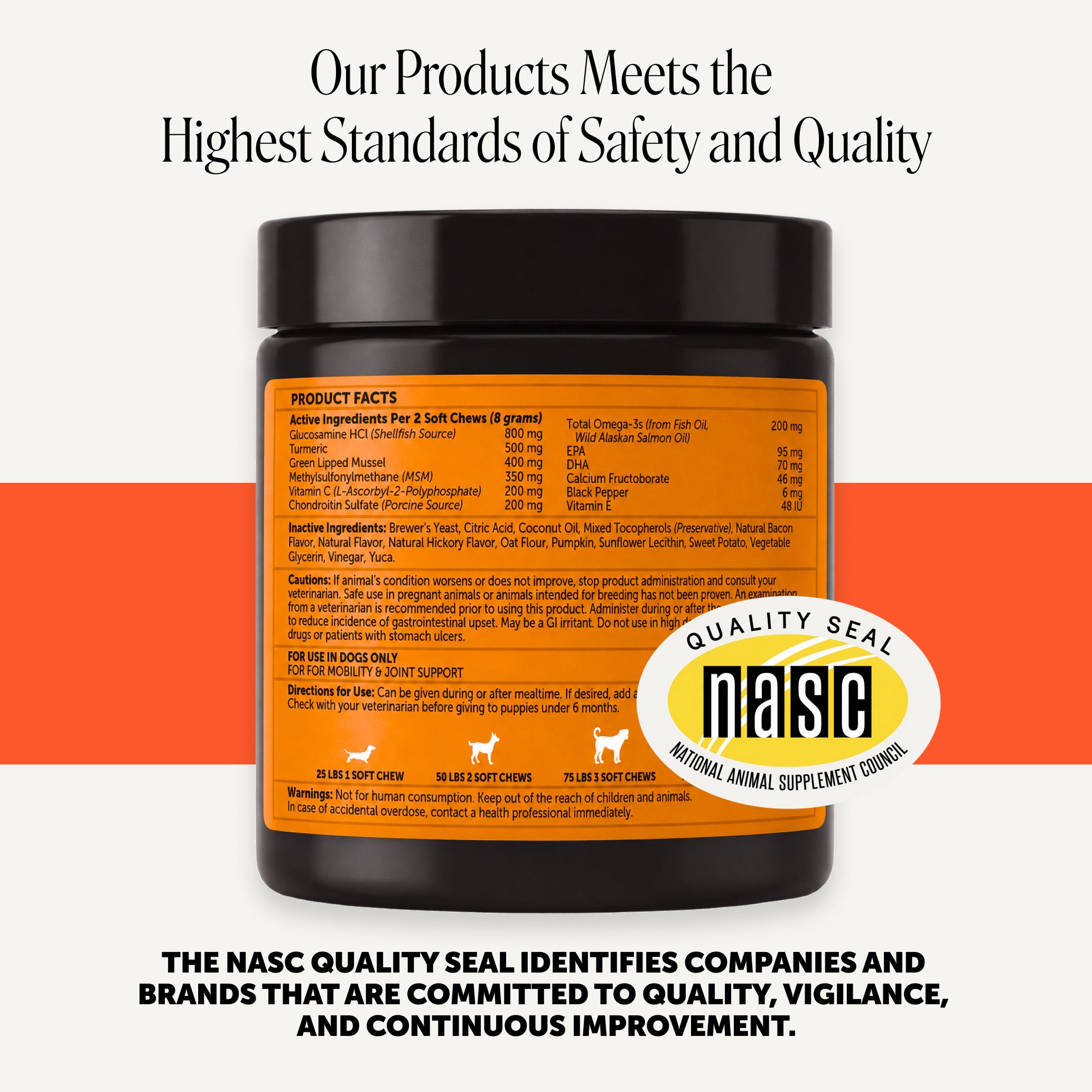 Hip + Joint Health Max Strength (Bacon Flavor)