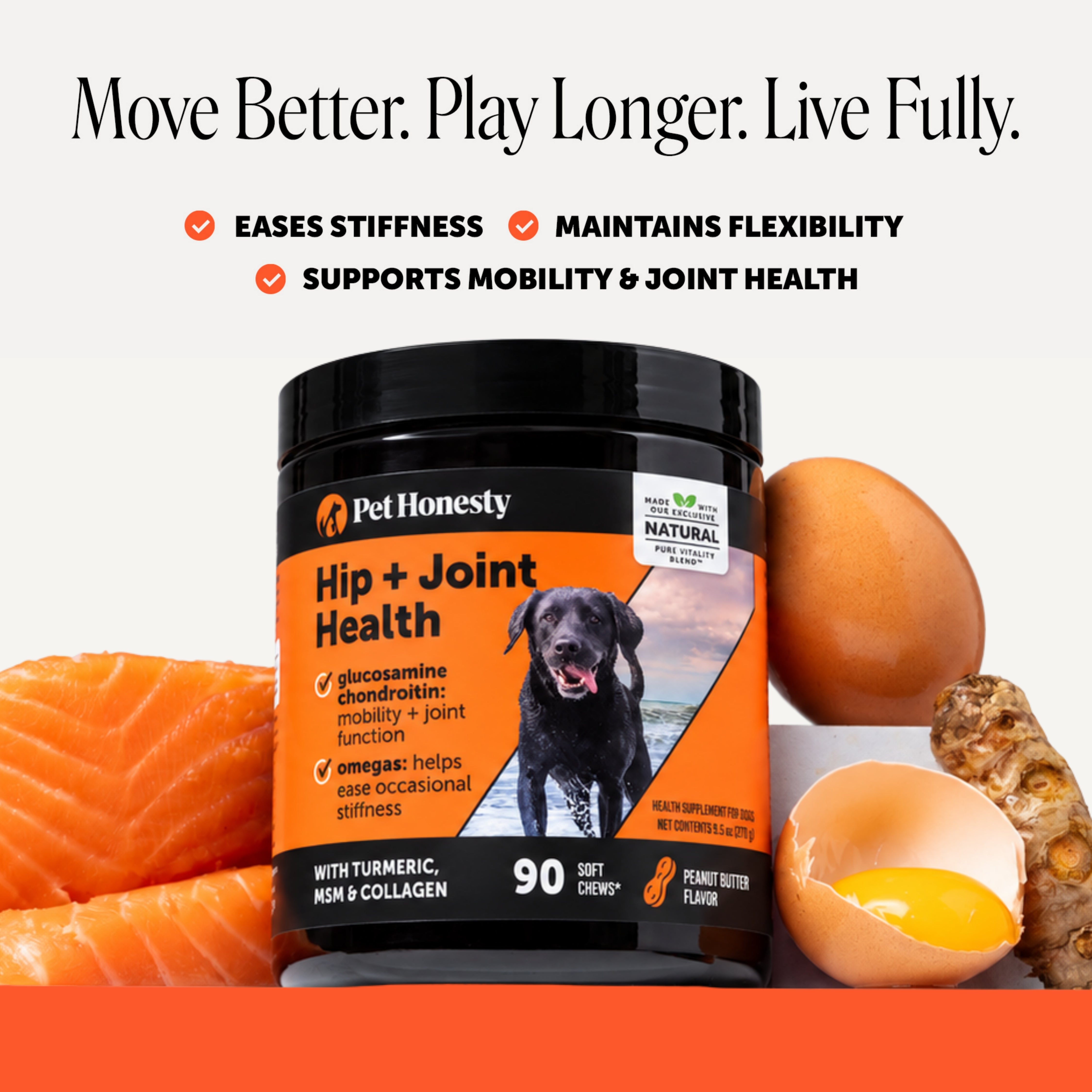 Hip + Joint Health for Dogs (Peanut Butter Flavor)
