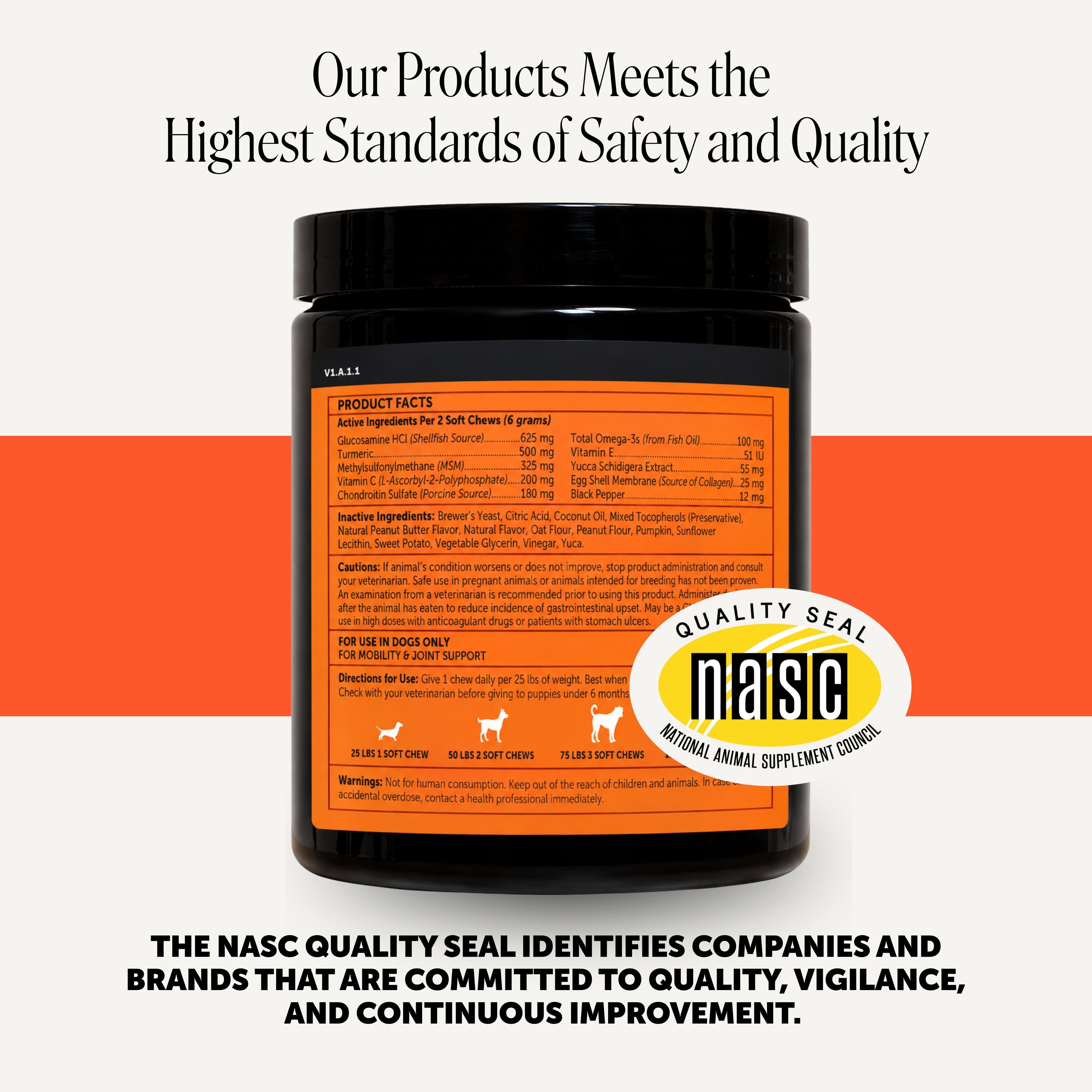 Hip + Joint Health for Dogs (Peanut Butter Flavor)